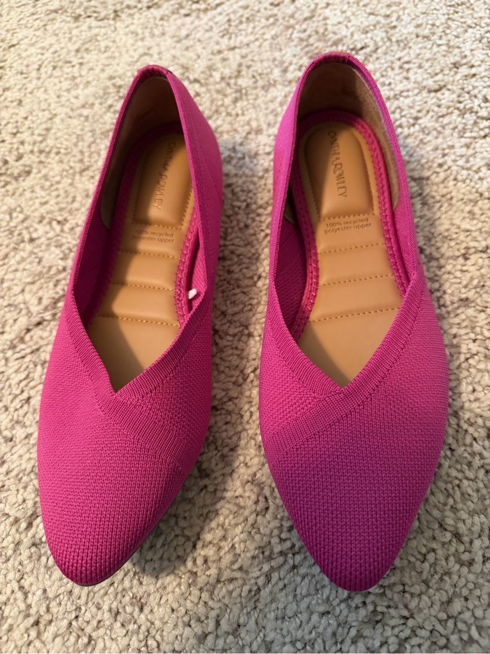 Cynthia Rowley Pink Pointed Knit Flats